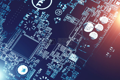 通信與自動控制技術研究中的芯片電子電路板科技素材